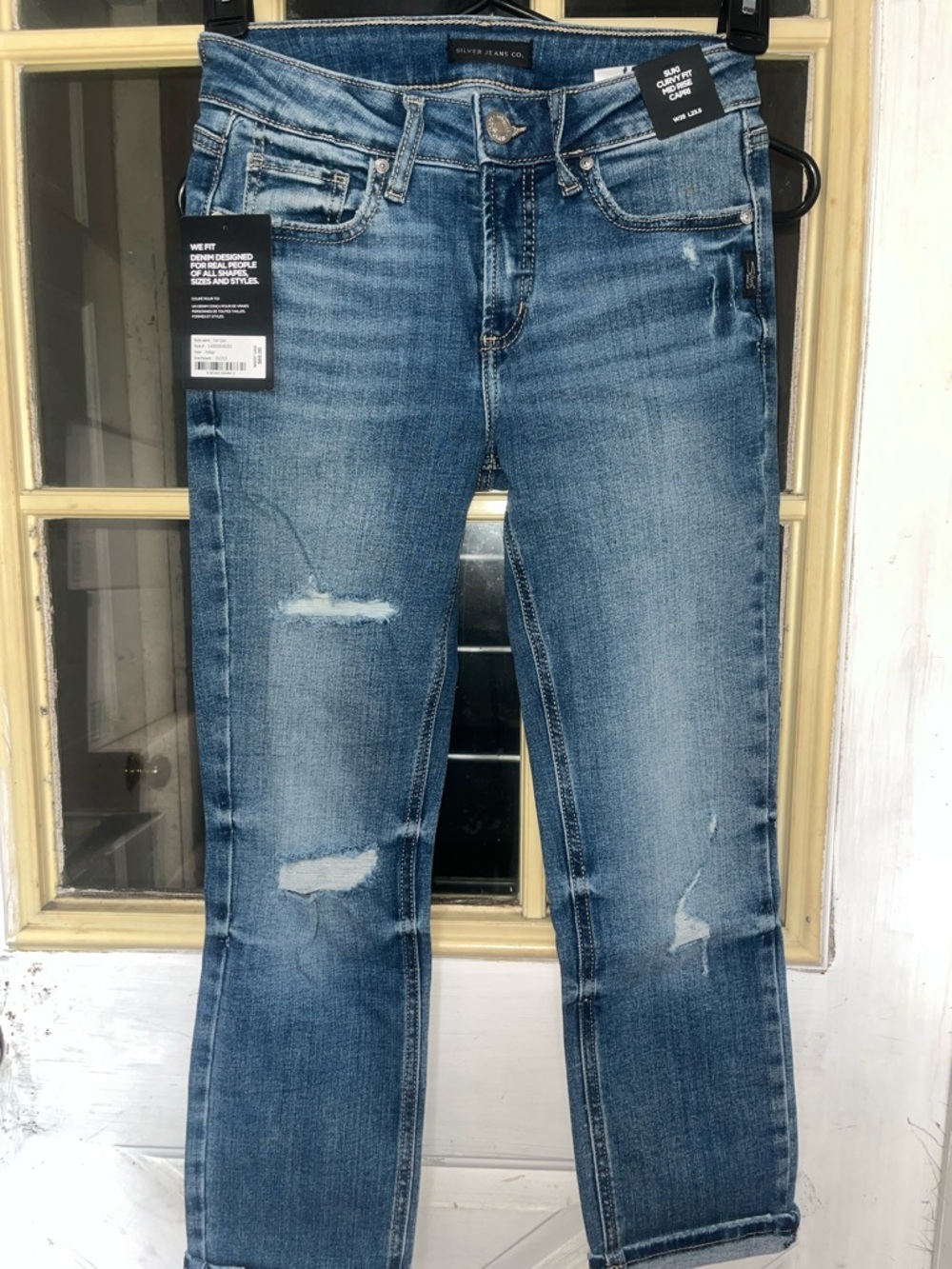 Silver Jeans Co. Distressed Medium Blue Women's Jeans